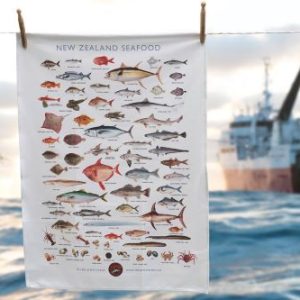 Fish species tea towel
